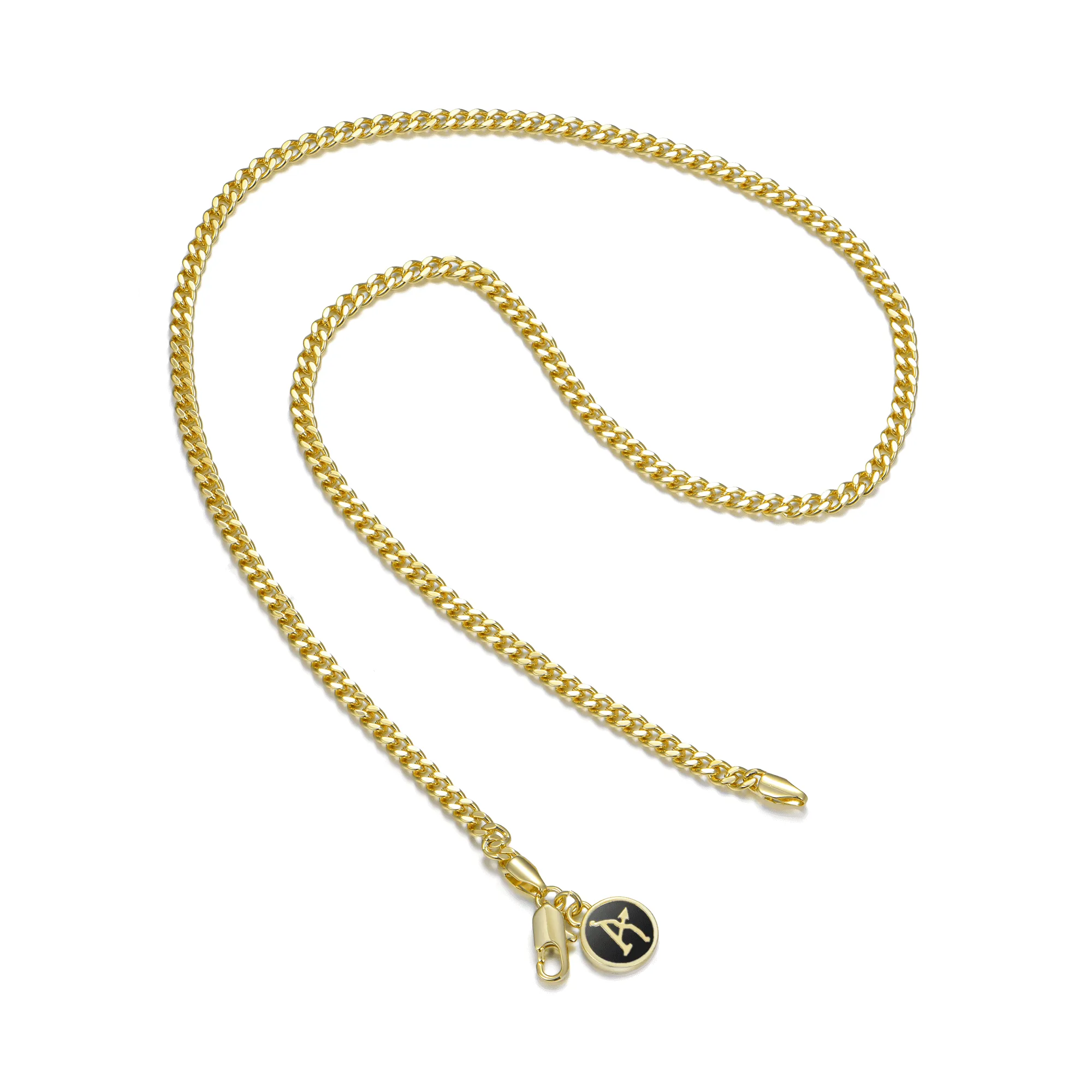 3.5mm Miami Micro Cuban Curb Chain - Yellow Gold