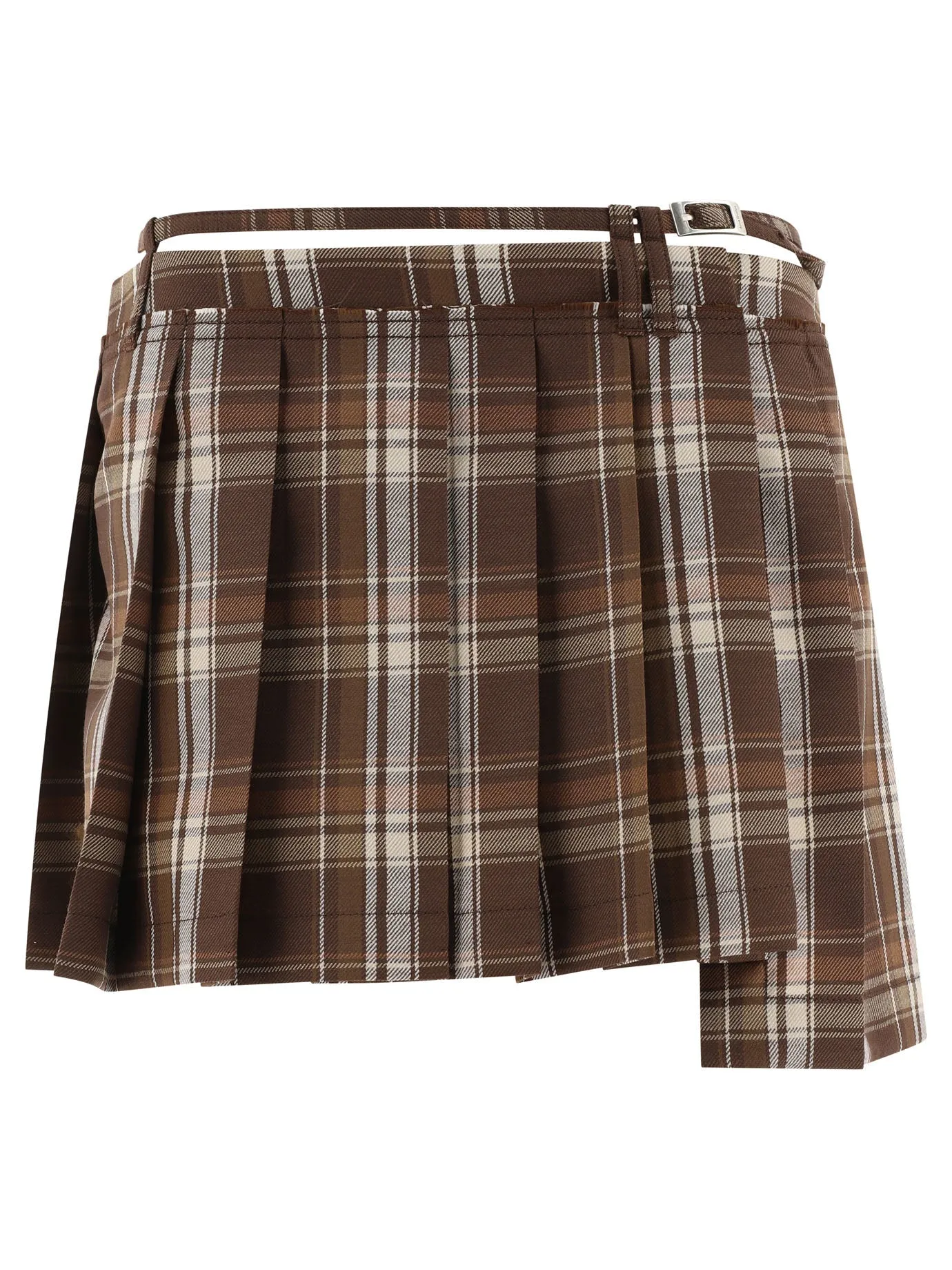 ACNE STUDIOS Chic Asymmetrical Pleated Mini Skirt