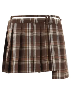 ACNE STUDIOS Chic Asymmetrical Pleated Mini Skirt