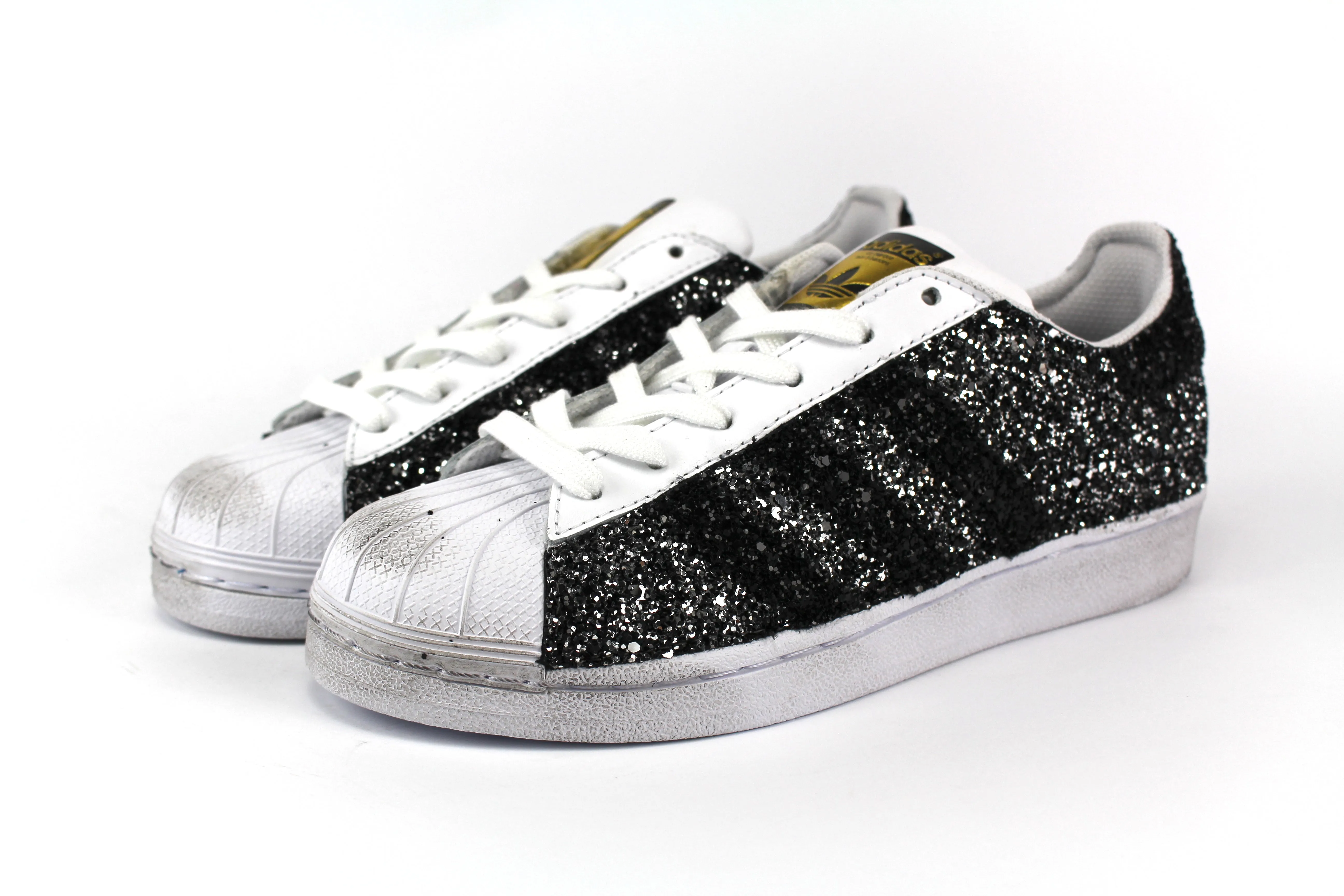 Adidas Superstar Total Glitter Black Silver