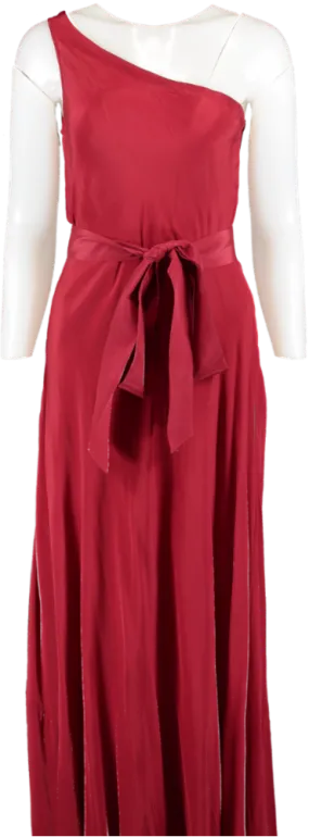 Alexandra Miro Red Odetta One Shoulder Dress UK M