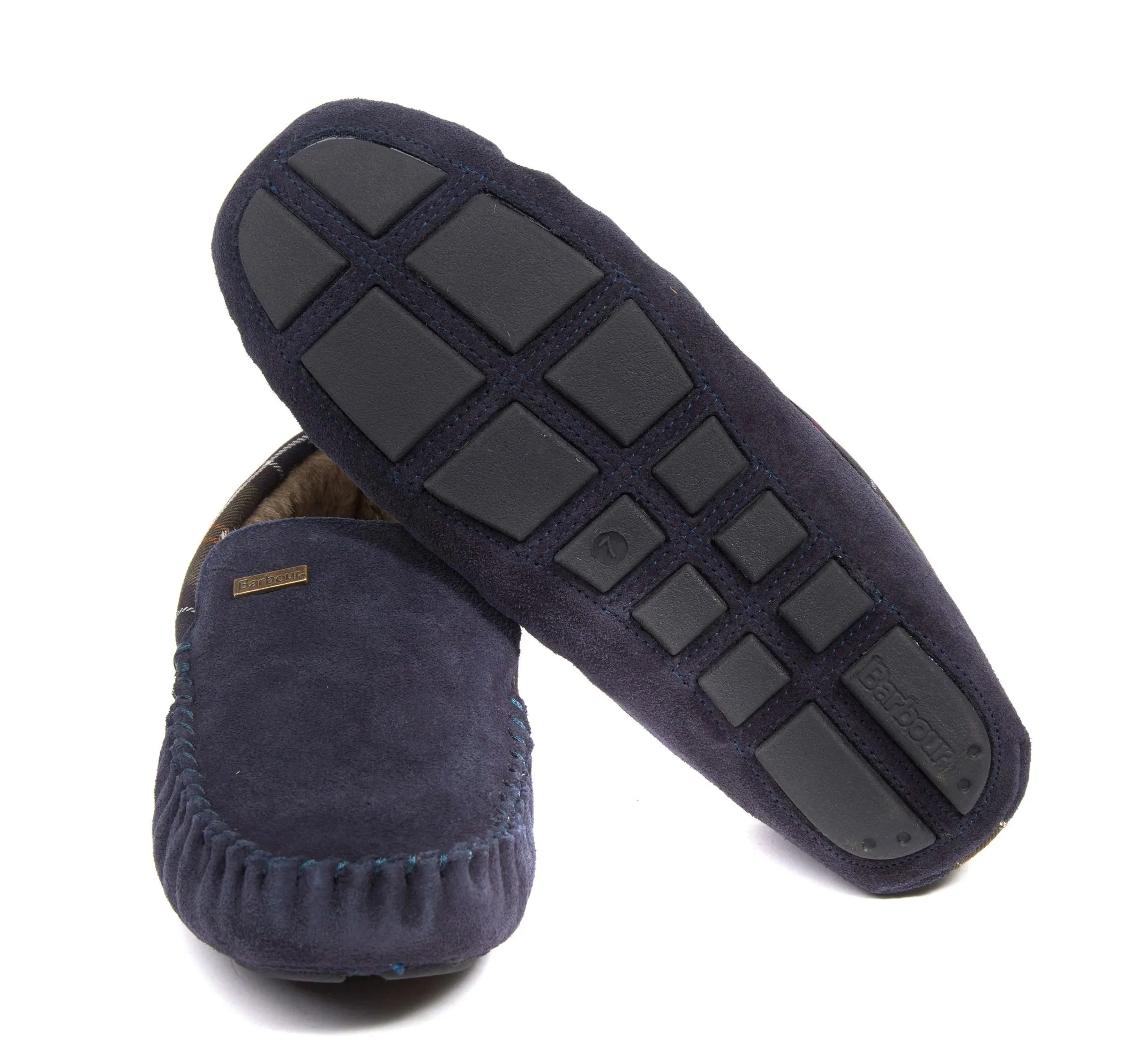 Barbour Mens 'Monty' Suede Moccasin Slipper