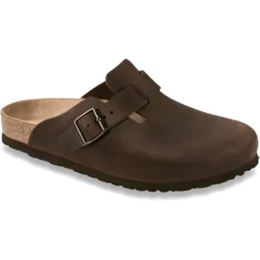 Birkenstock Classic, Boston, Narrow Fit, Oiled Leather, Habana