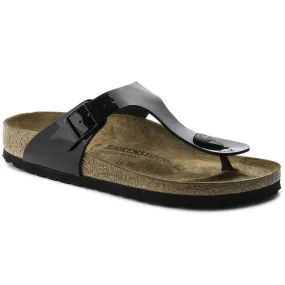 Birkenstock Classic, Gizeh, Regular Fit, Birko-Flor, Black Patent