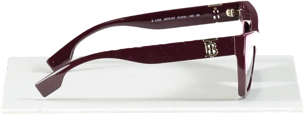 Burberry Aubergine Be4405 Cat Eye-frame Acetate Sunglasses In Case & Box