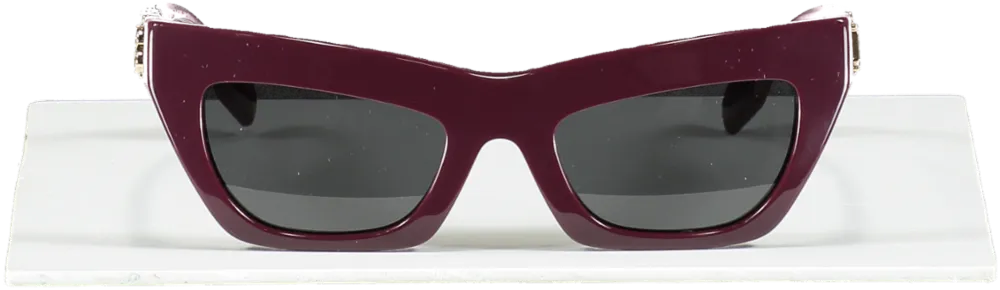 Burberry Aubergine Be4405 Cat Eye-frame Acetate Sunglasses In Case & Box