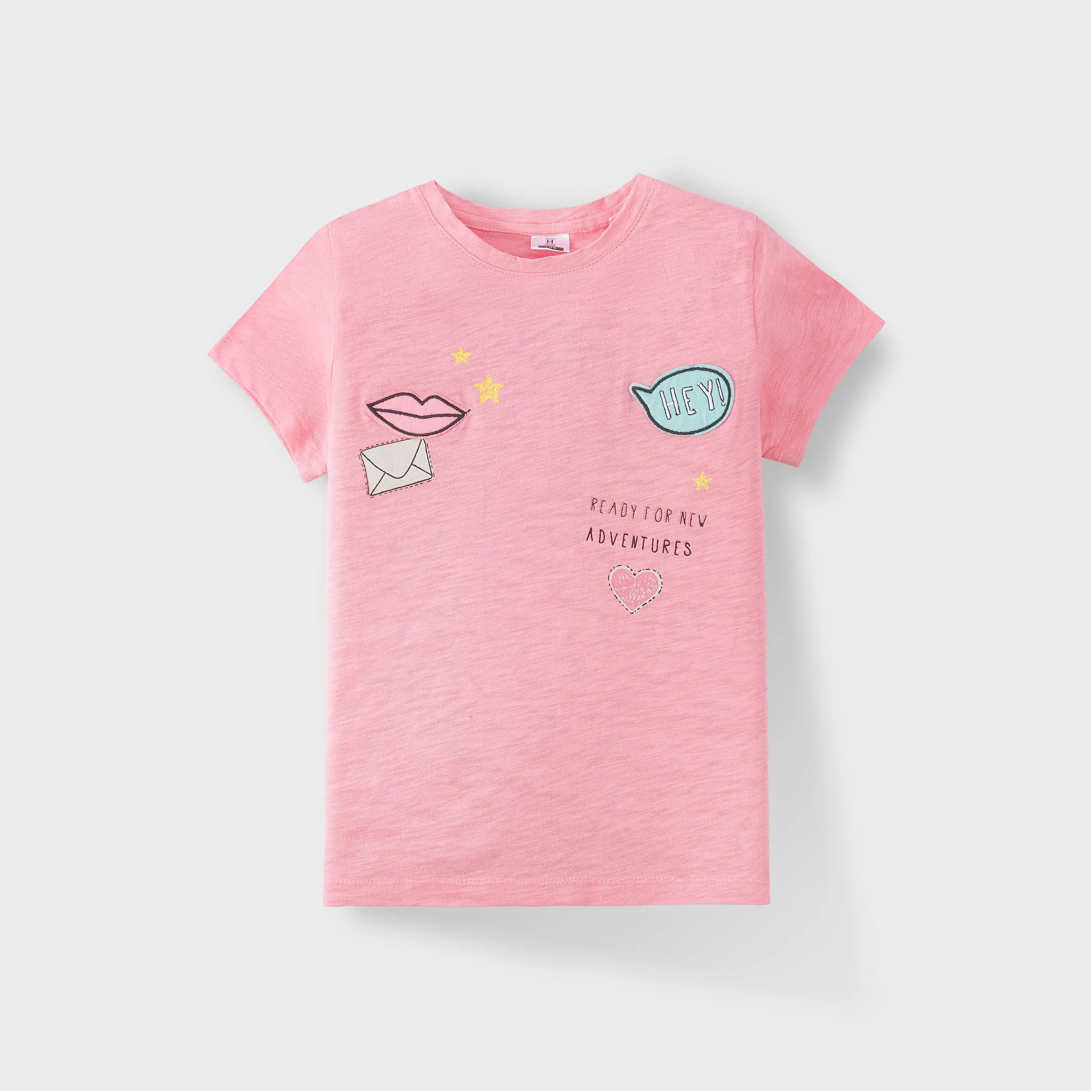 C1459 HSE Hey! Ready for New Adventures Cool Pink T-Shirt