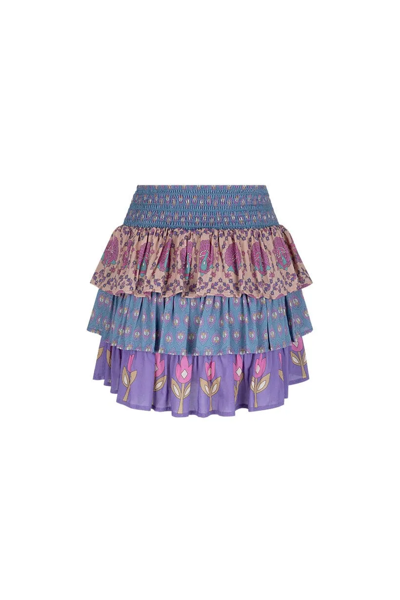 Chteau Ruffle Skirt | Lavender