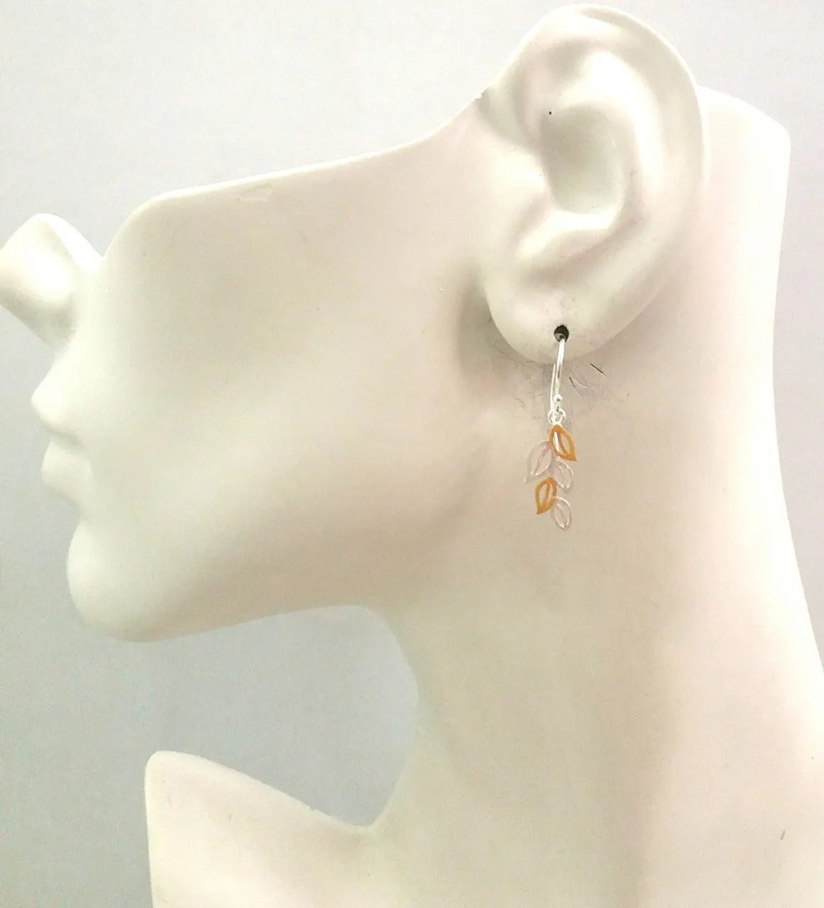 Cutout Leafy Cluster Drop Earrings