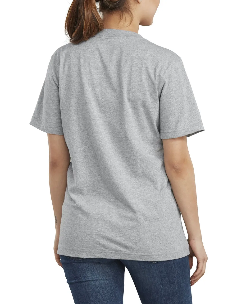 Dickies Women's Short Sleeve Heavyweight T-Shirt FS450 - Grey