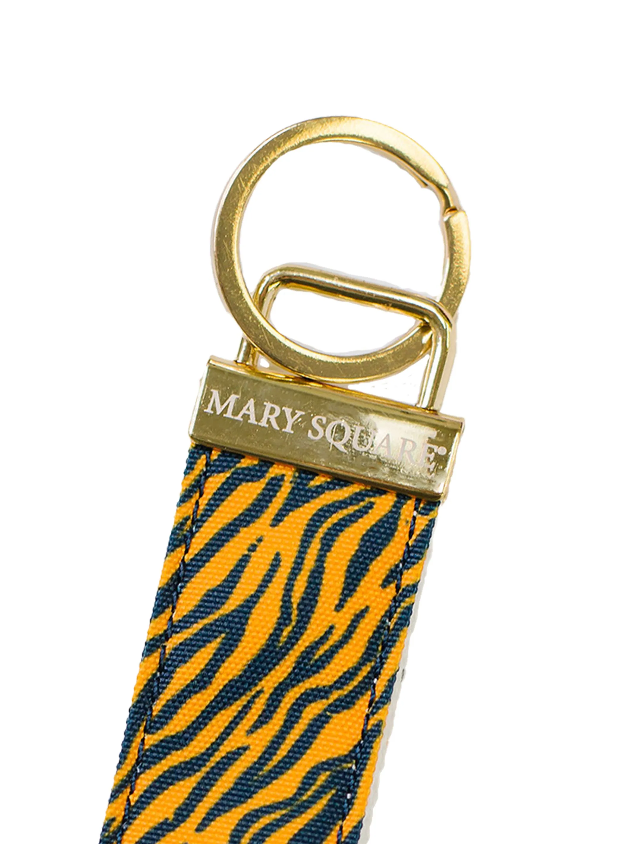 Gameday Key Fob | Tiger Stripes Navy   Orange