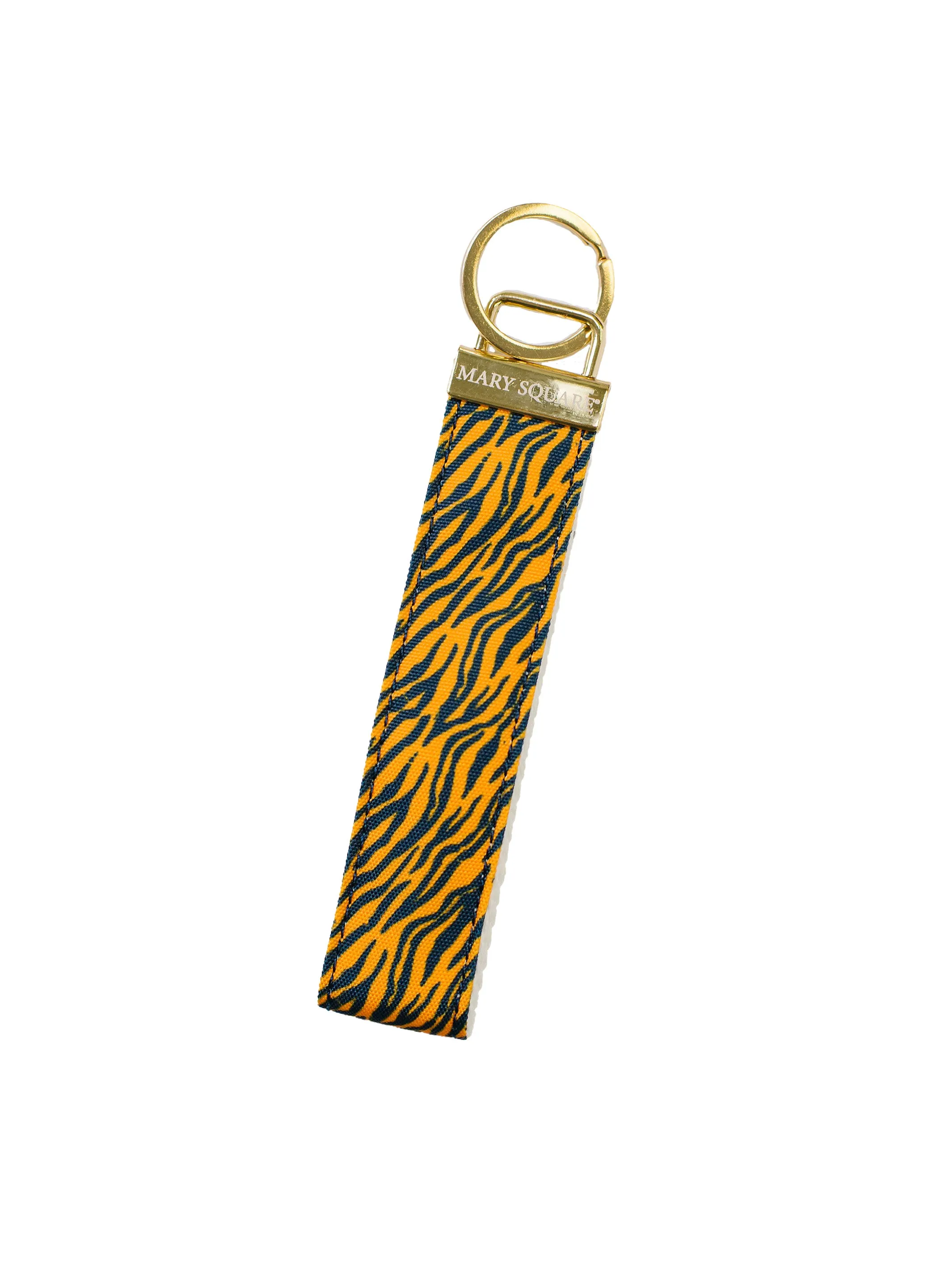 Gameday Key Fob | Tiger Stripes Navy   Orange