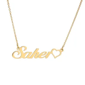 Gold 14k name pendant