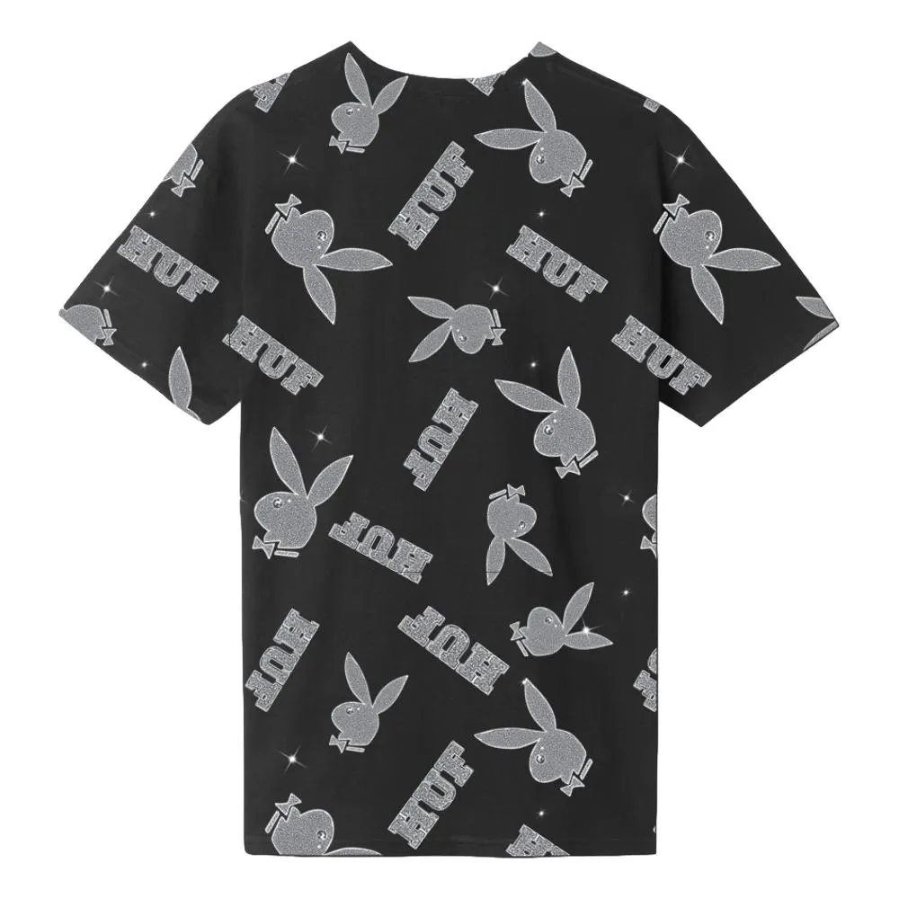 HUF PLAYBOY VVS PATTERN S/S TEE-BLACK