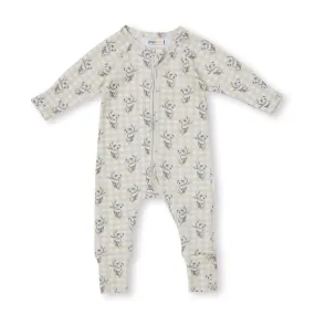 Indigo and Lellow Payton Zipsuit Koala