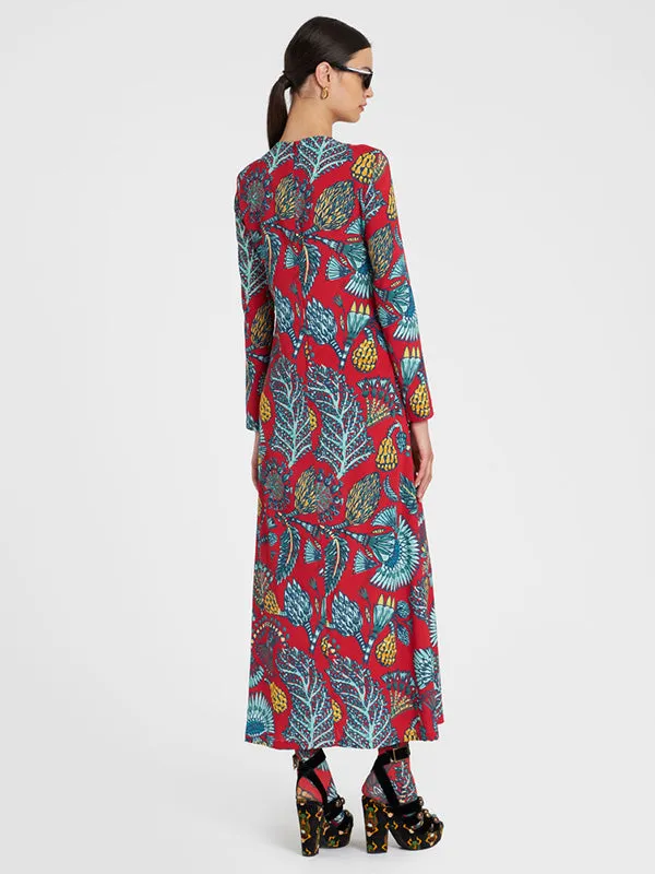 Long Sleeve Swing Dress in Sicomore