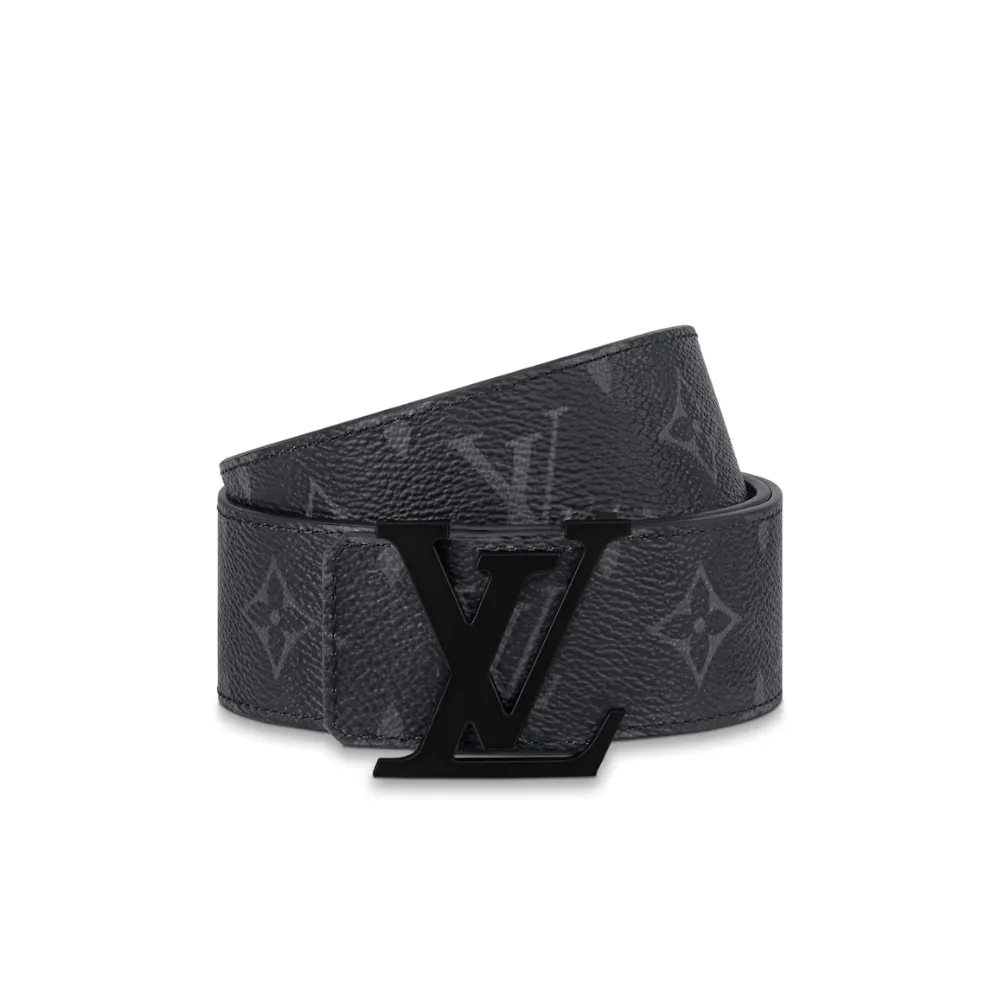 LV Initiales 40mm Matte Black Belt