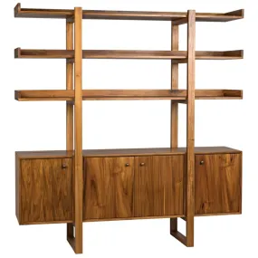 Malistae Bookcase - Bali Teak