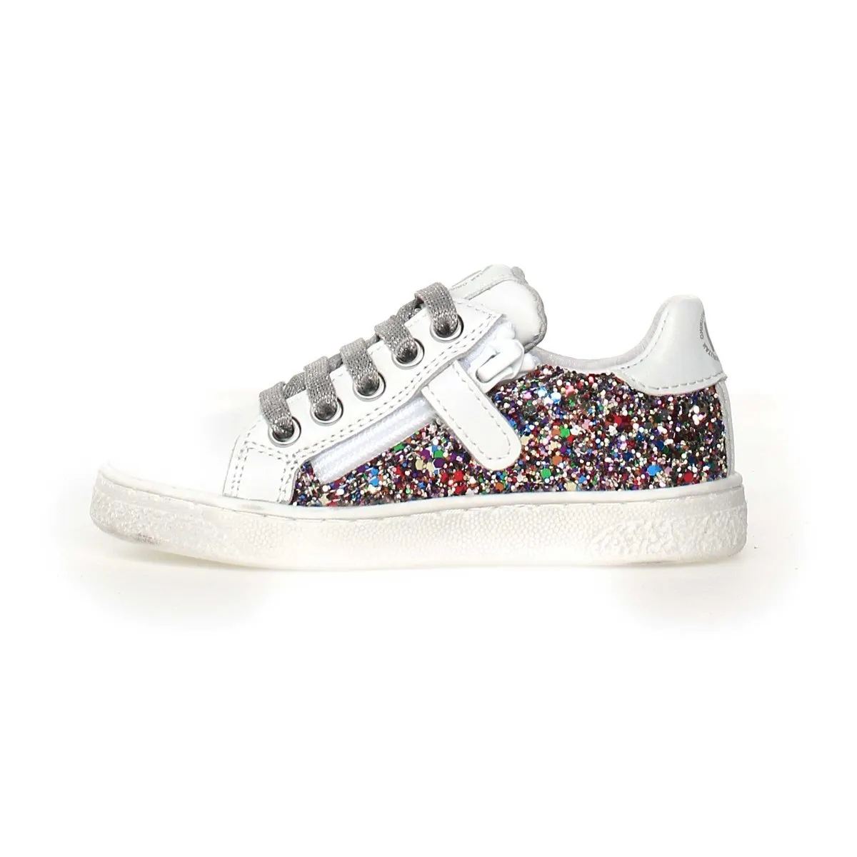 Naturino (Sizes 33-35) Pinn White/Multi Glitter