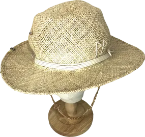 ruslan baginskiy Nude Straw Boater Hat UK L