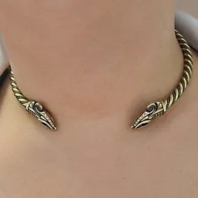 Serpent Torc - Brass