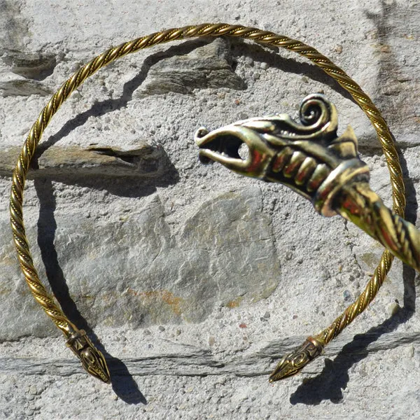 Serpent Torc - Brass