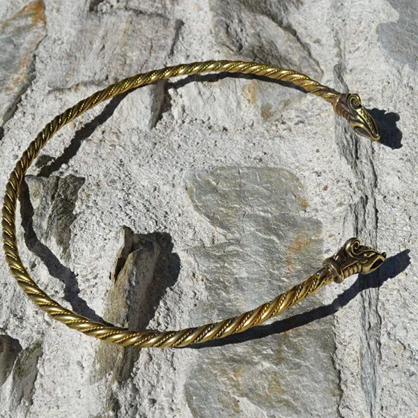 Serpent Torc - Brass