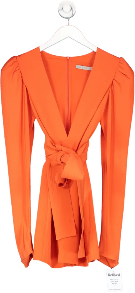 Silvia Tcherassi Orange Otavia Dress UK XS