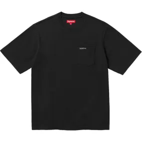 SUPREME S/S POCKET TEE-BLACK