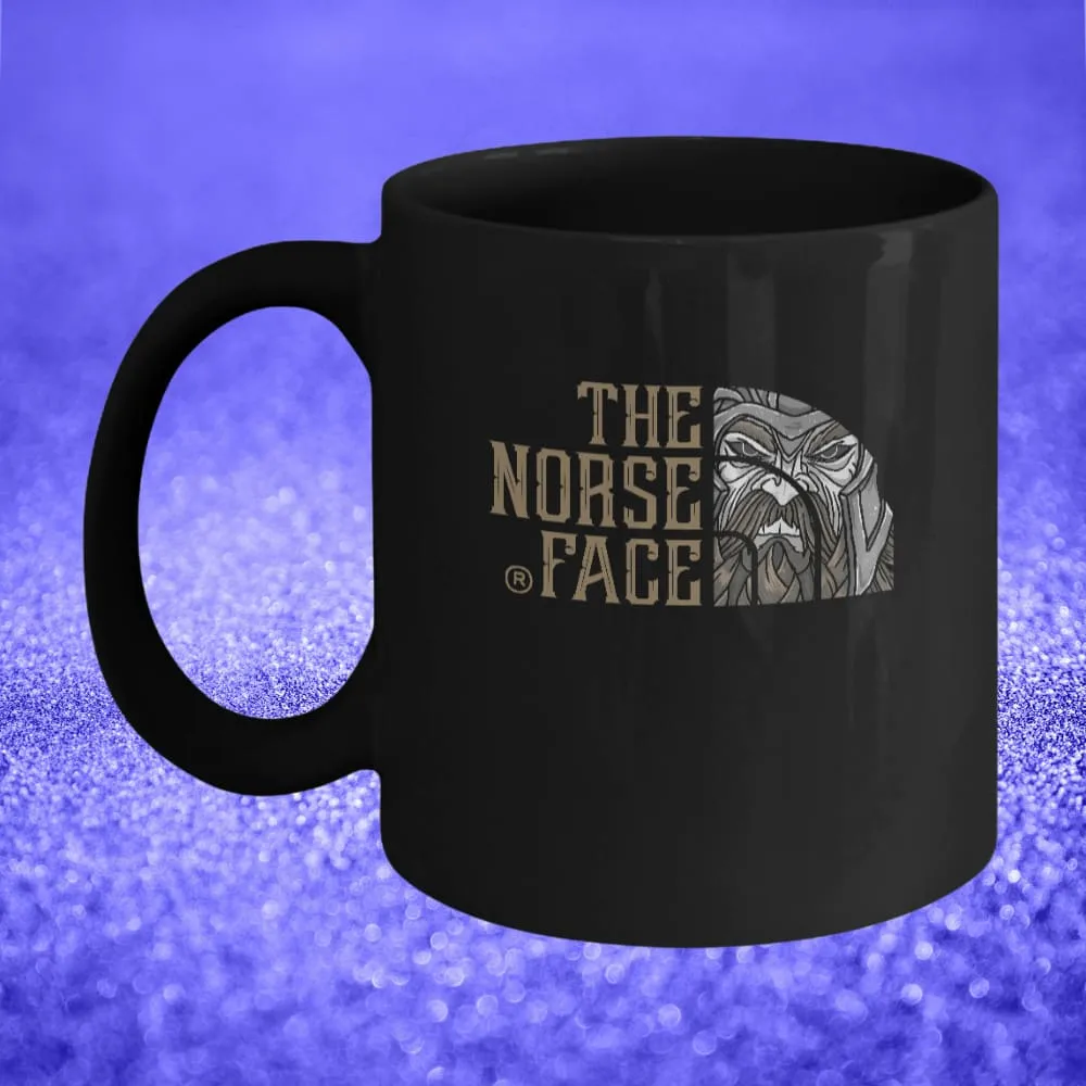 The Norse Face Black Mug