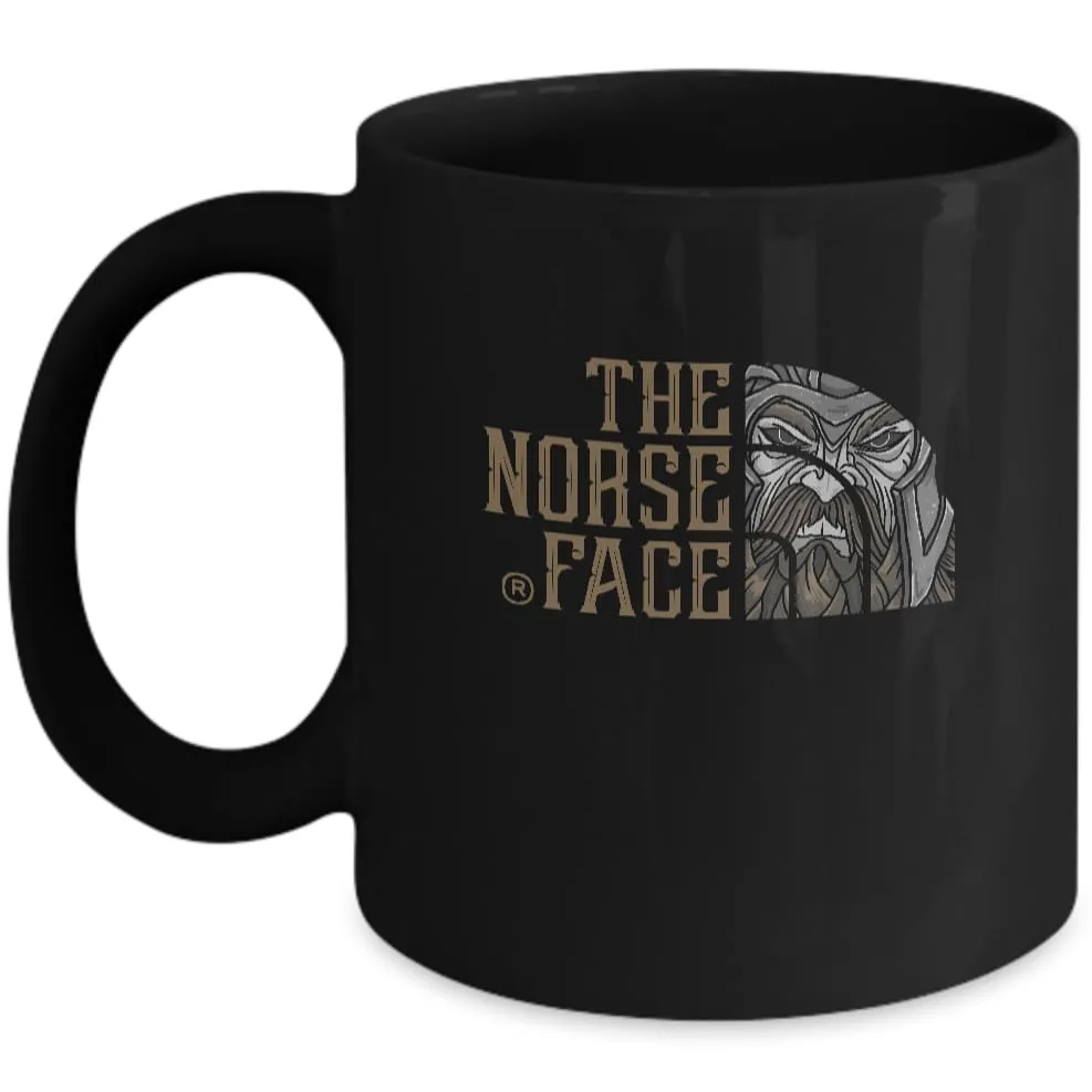 The Norse Face Black Mug