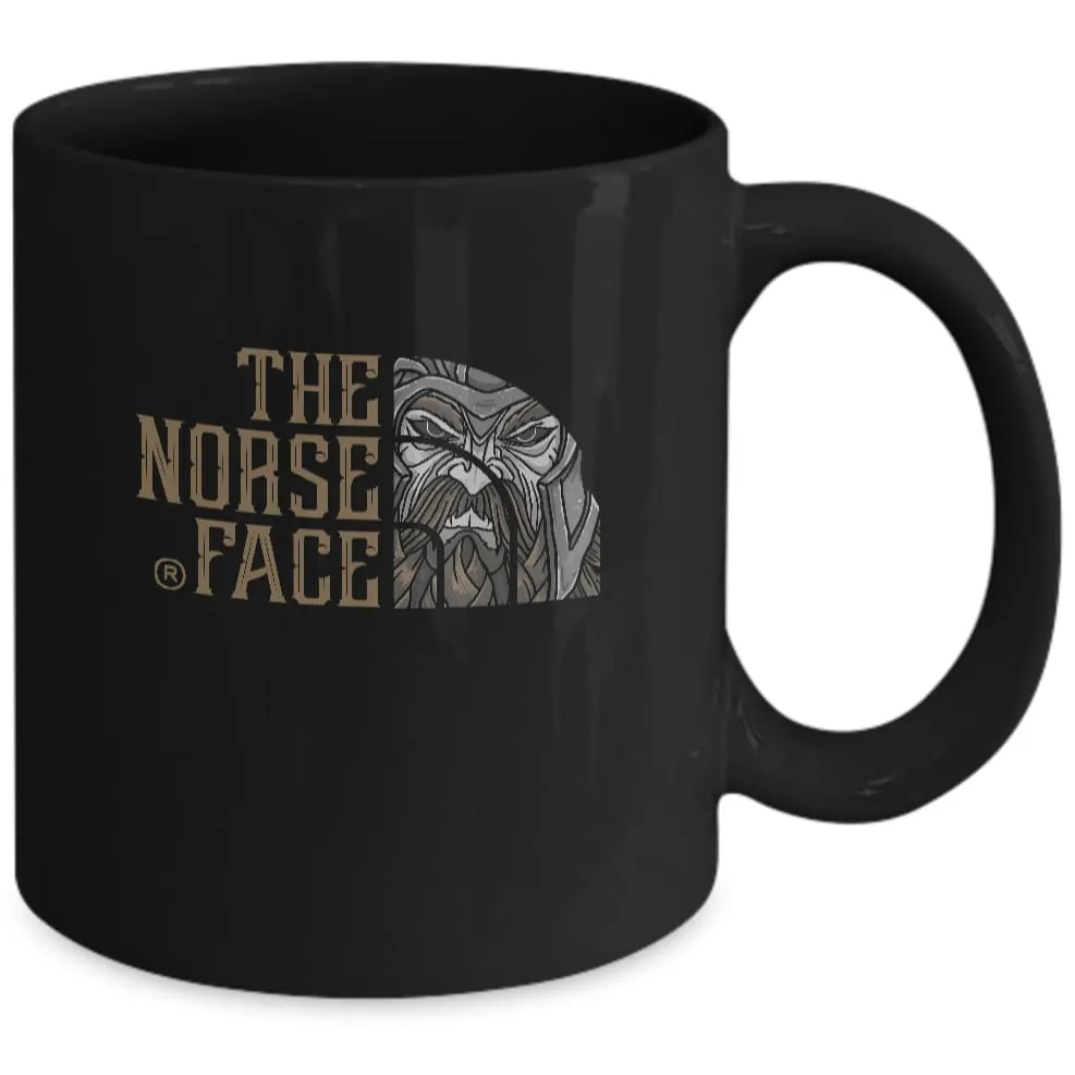 The Norse Face Black Mug