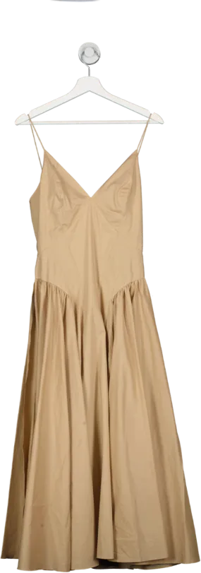 TOVE Beige Solene Organic Cotton Dress UK S