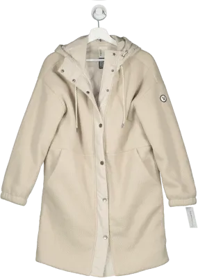 vuori Beige Sherpa Hooded Trench UK XS