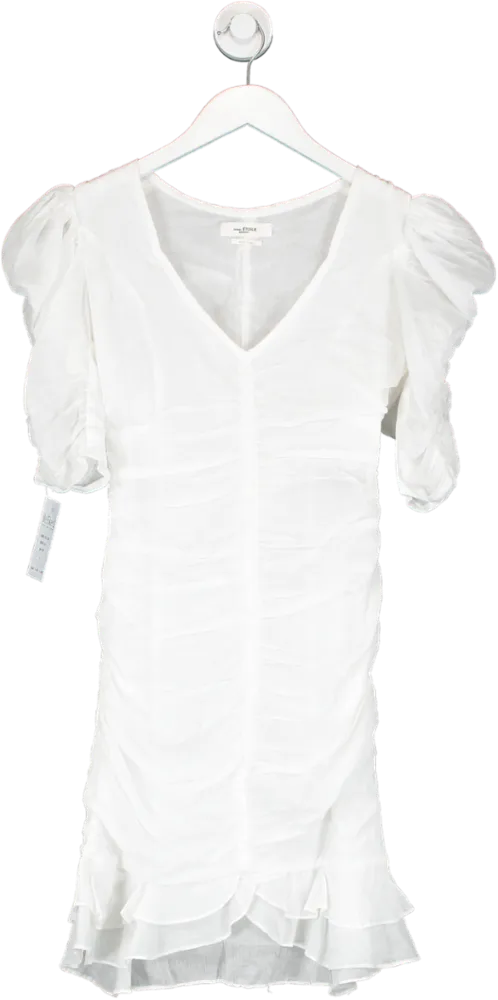 Étoile Isabel Marant White Marant Etoile Sireny Cotton-voile Mini Dress UK XS/S